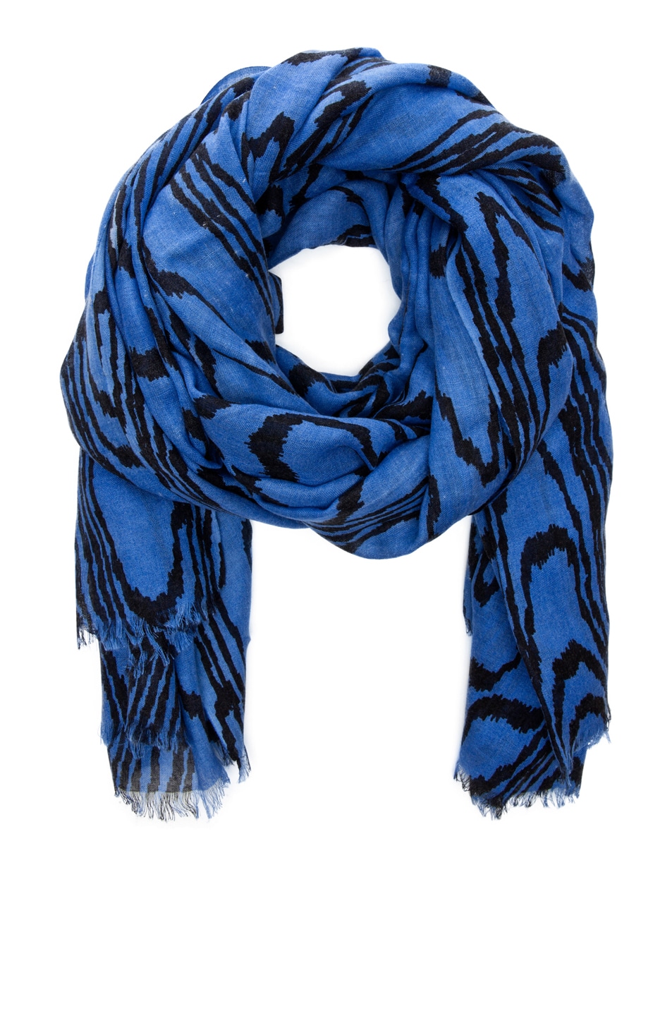 Image 1 of Kelly Wearstler Marquetry Scarf in Periwinkle