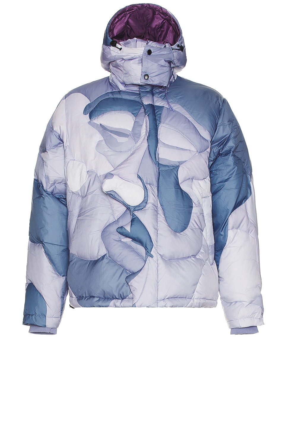 Image 1 of KidSuper Kissing Puffer Jacket in Blue
