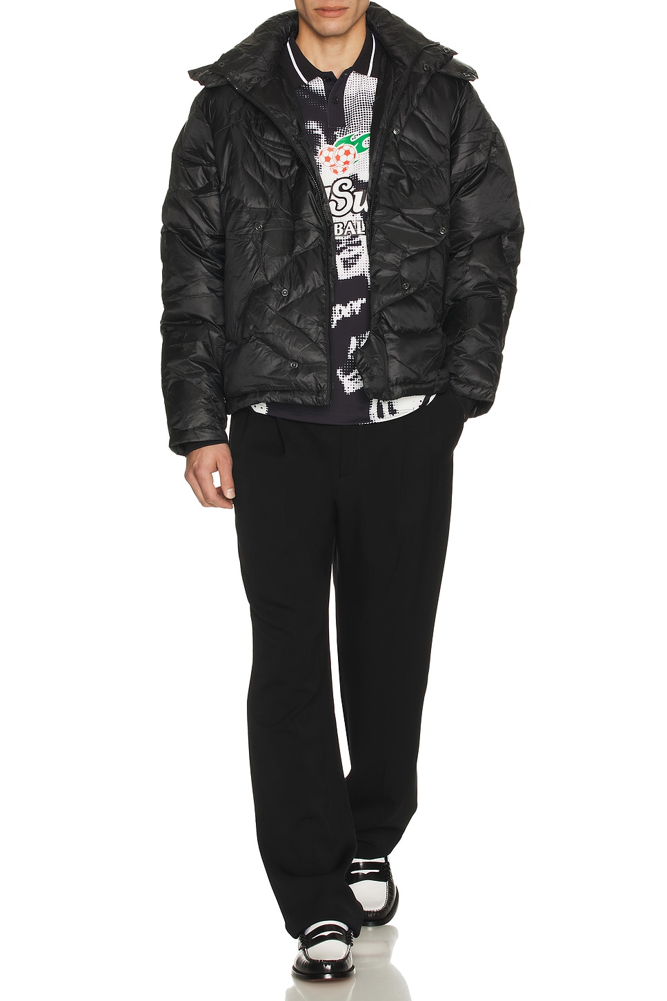 Image 1 of KidSuper Kissing Puffer in Black