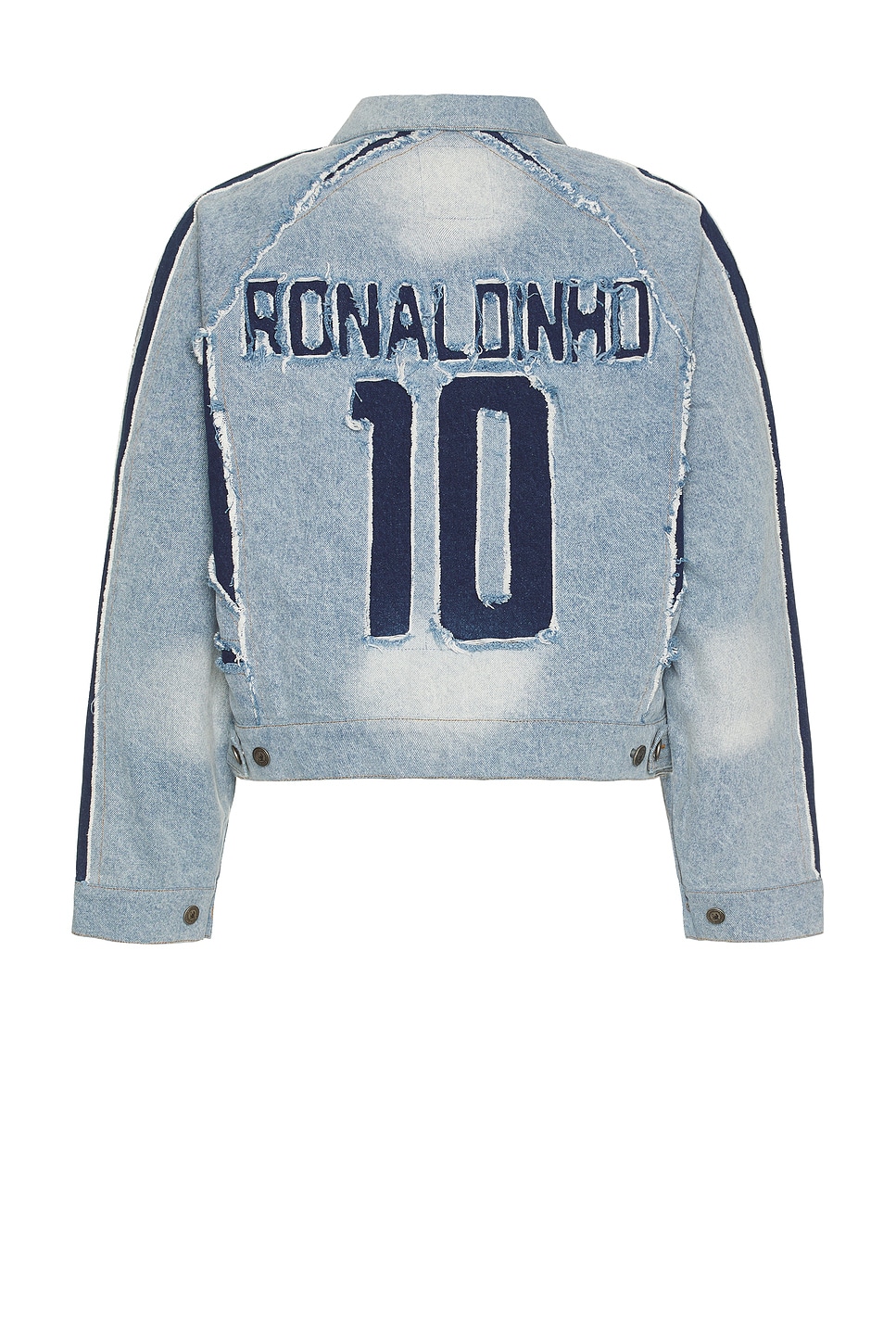 x Ronaldinho Denim Jersey Jacket in Blue