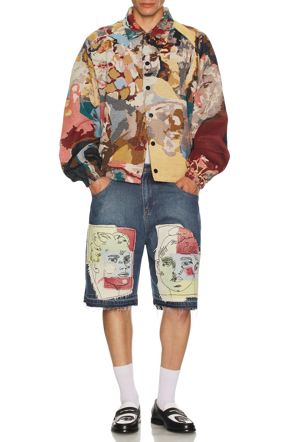 Image 1 of KidSuper Paintings Jacket in Multi