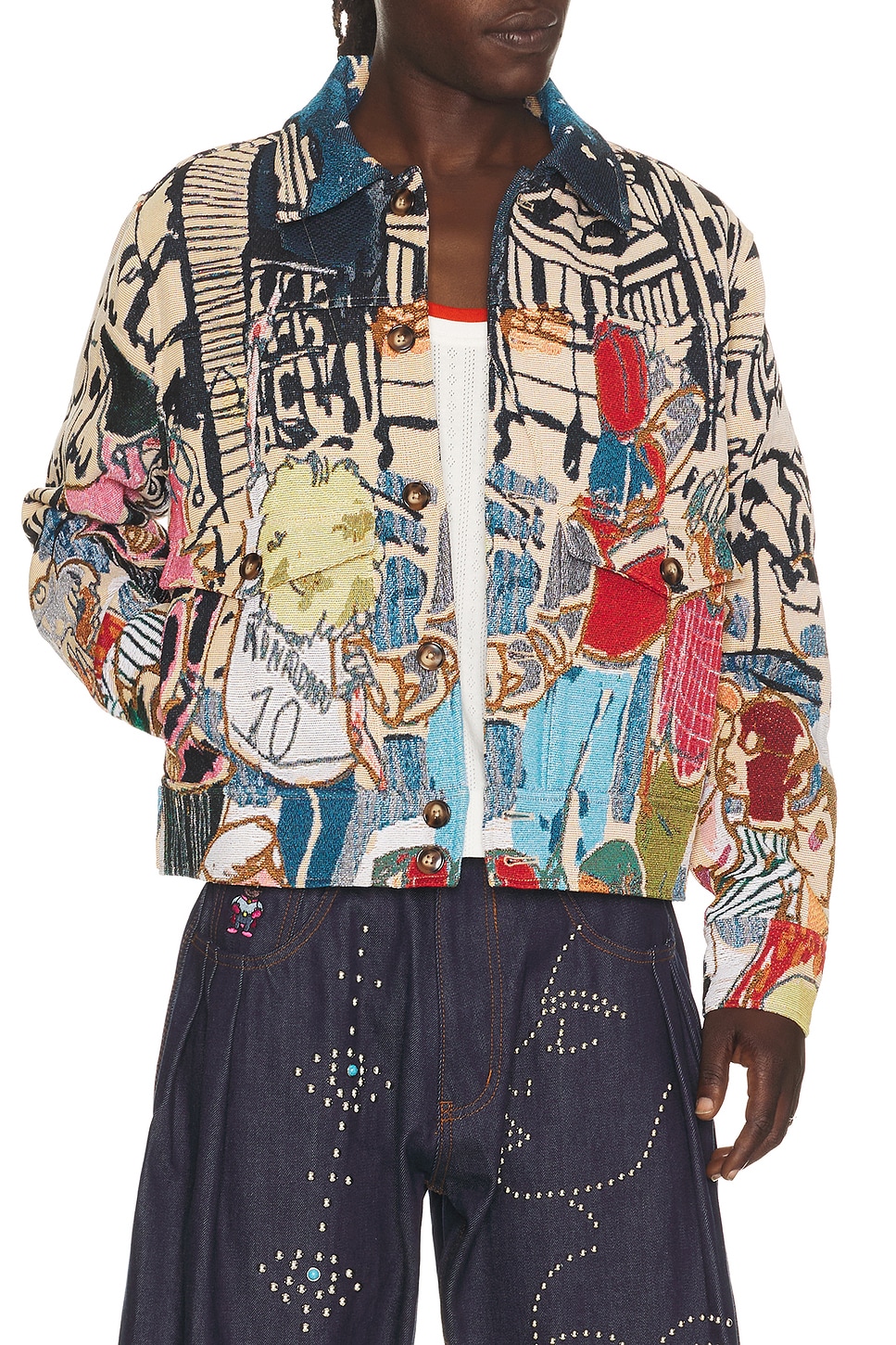 KidSuper Jaquarded Pocket Detail Jacket