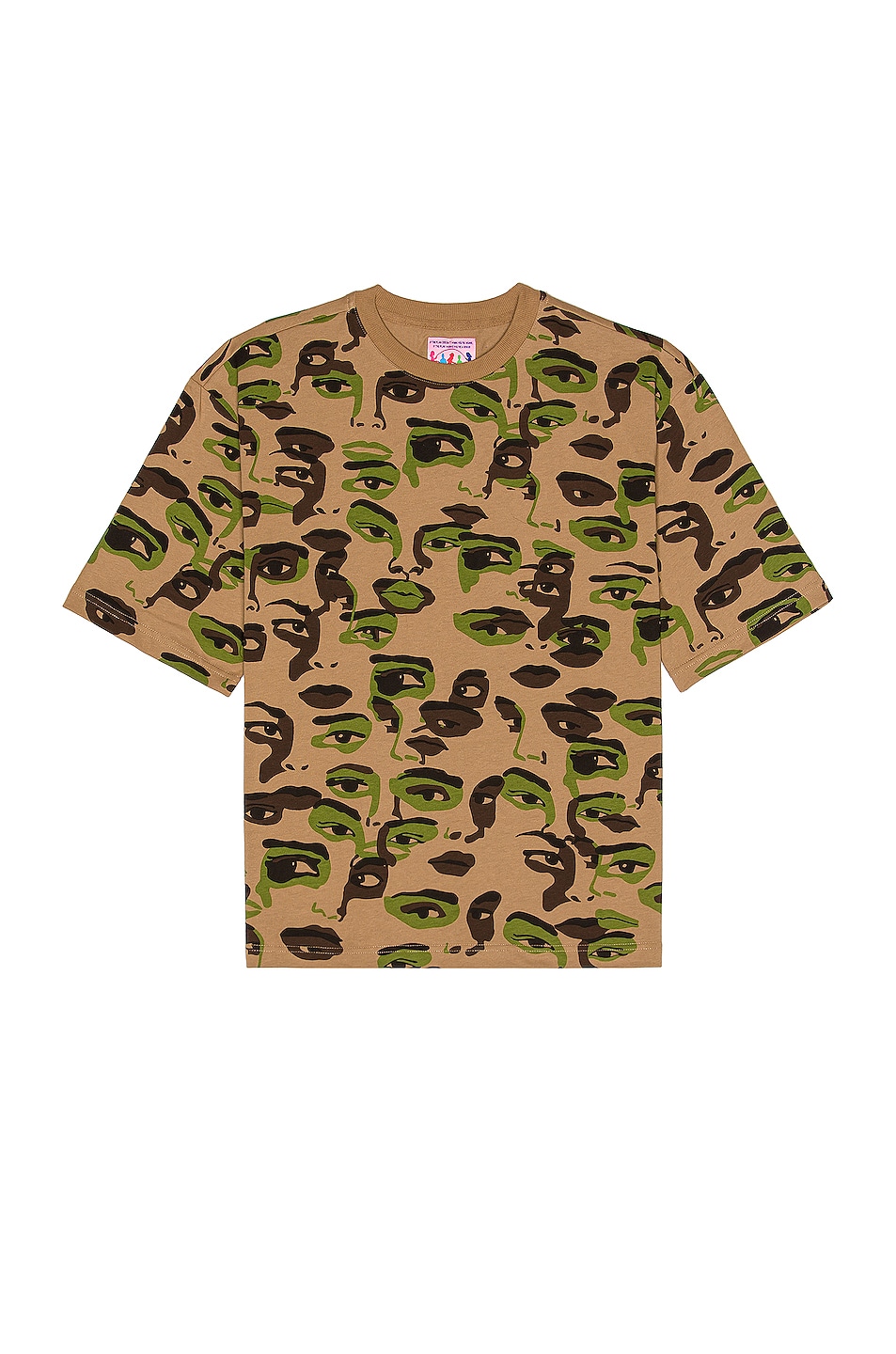 Image 1 of KidSuper Faces Camo Tee in Army