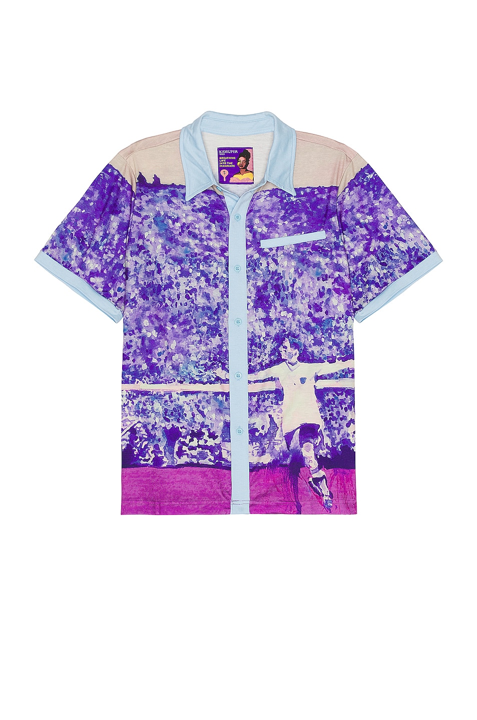 Image 1 of KidSuper Short Sleeve Shirt in Purple