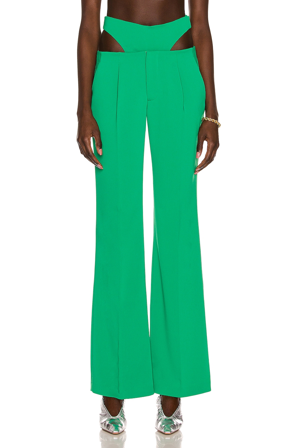 Image 1 of KENDRA DUPLANTIER x FWRD Bassi Lowrider Pant in Green