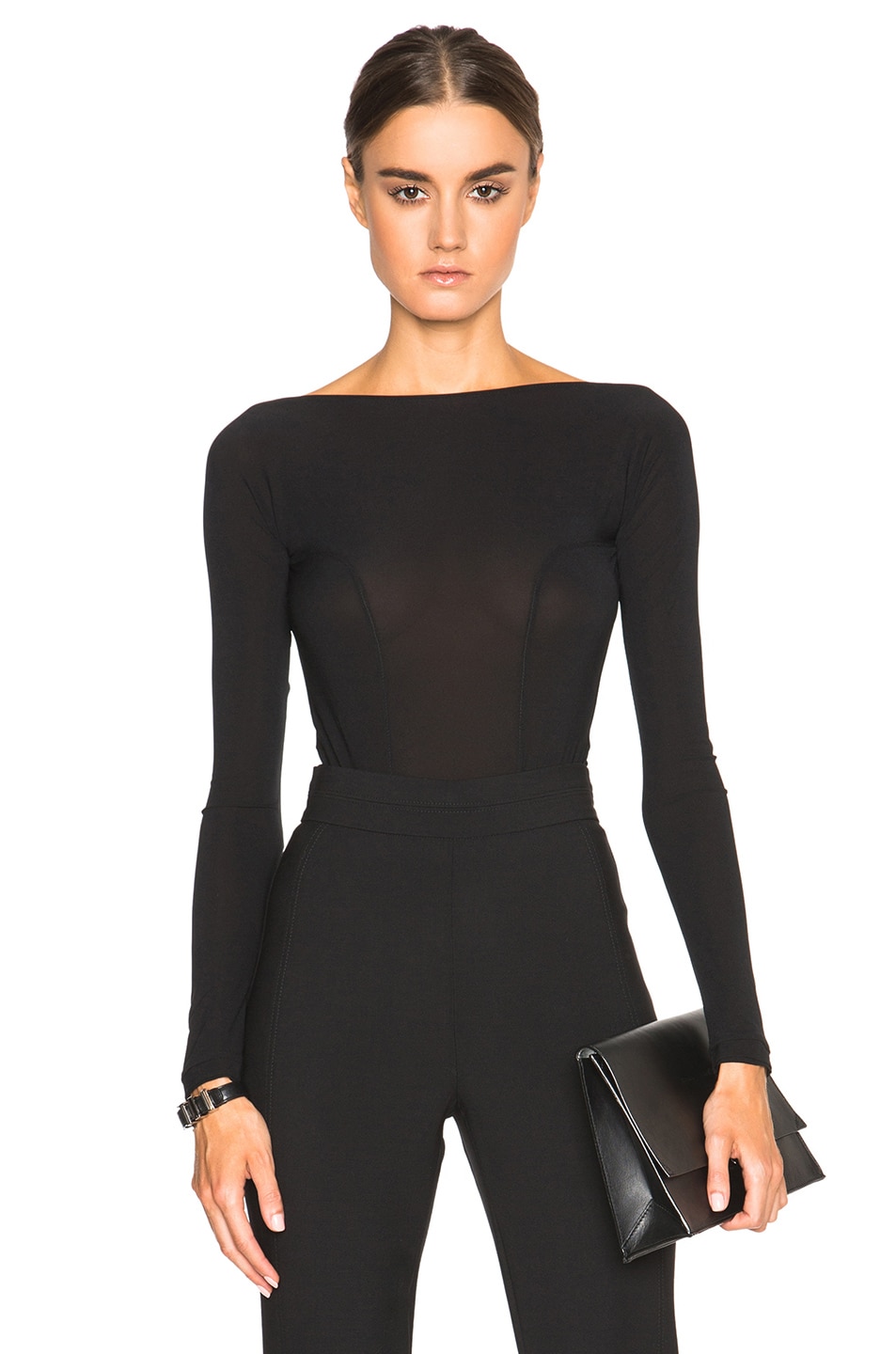 Image 1 of Kiki de Montparnasse Backless Bodysuit in Black