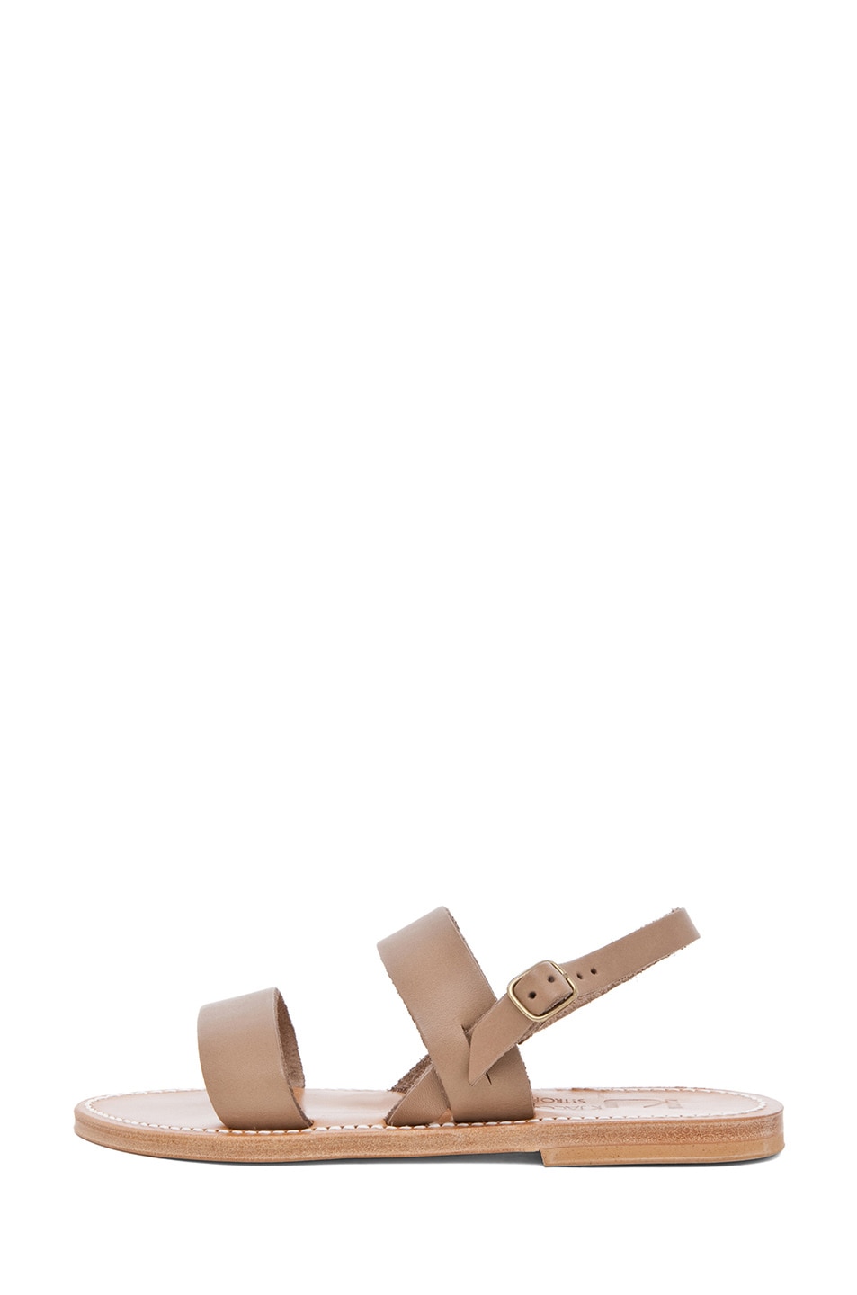 Image 1 of K Jacques Barigoule Thick Strap Sandal in Taupe