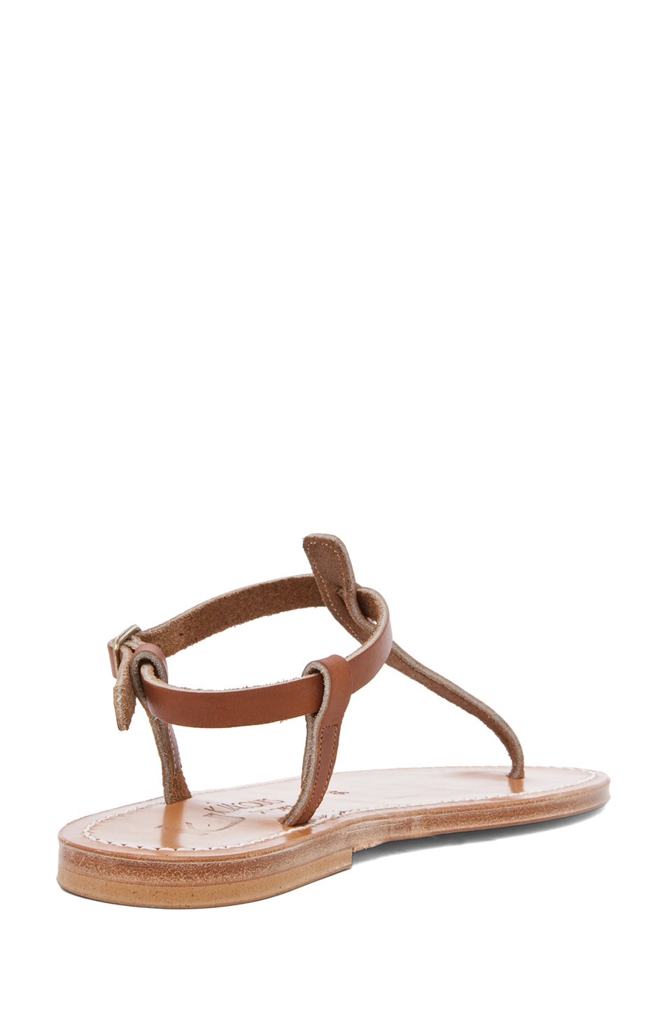 K Jacques Picon T Strap Sandals in Natural | FWRD