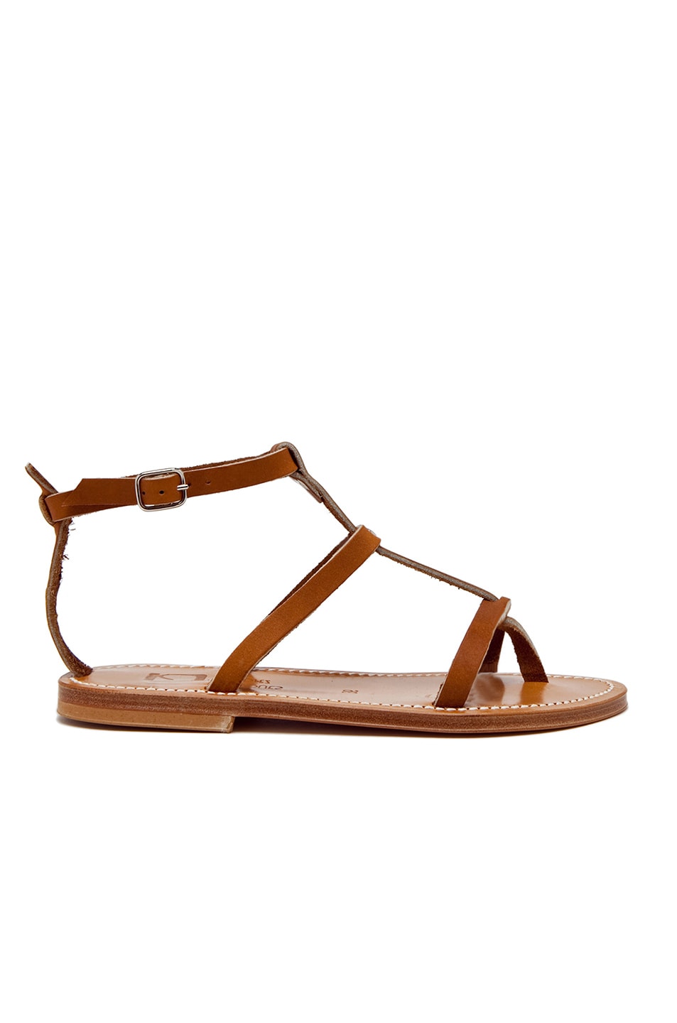 Image 1 of K Jacques K. Jacques Gina Leather Sandals in Natural