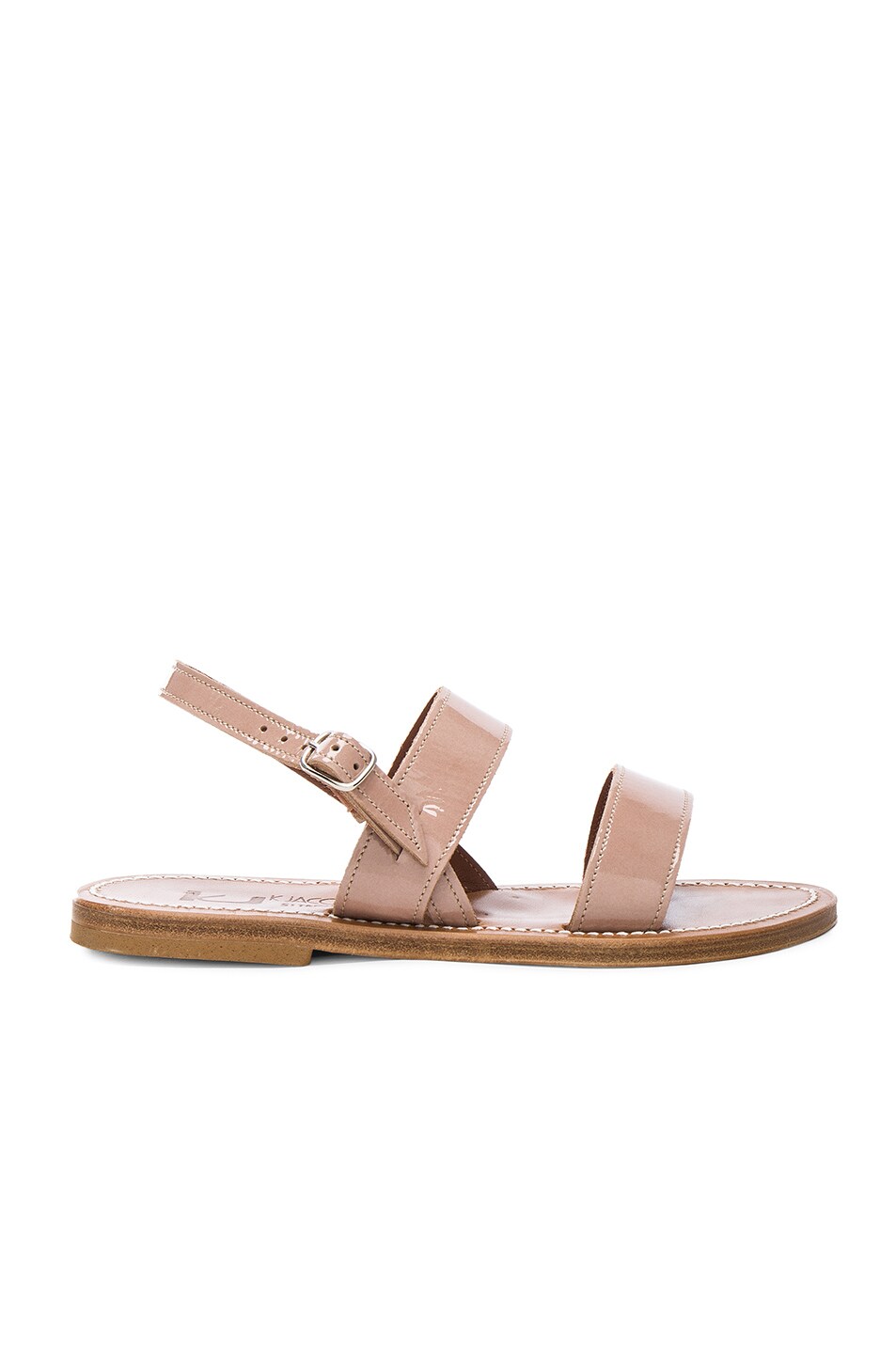 Image 1 of K Jacques Patent Leather Barigoule Sandals in Mira Adra