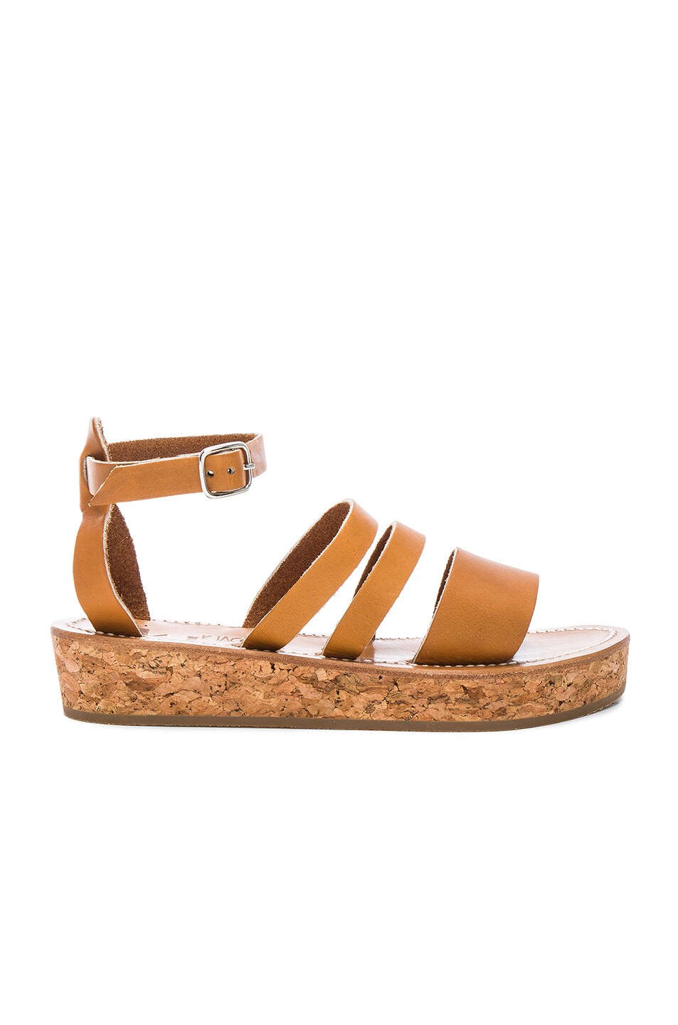 Image 1 of K Jacques Leather Clairval Sandals in Pul Natural
