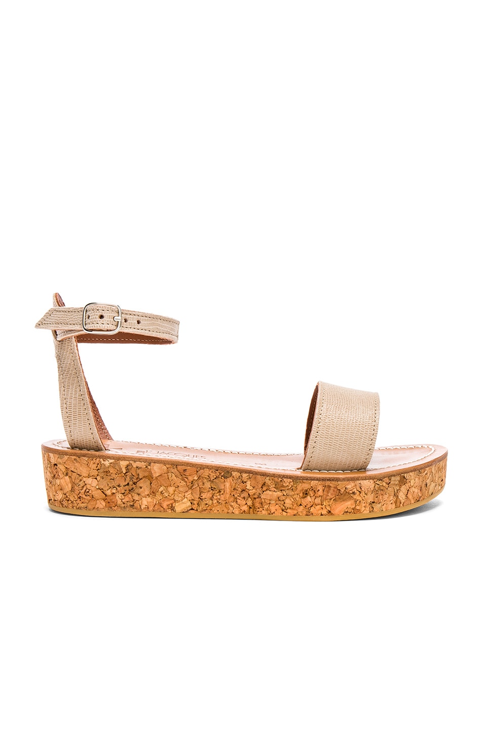 Image 1 of K Jacques Suede Talloire Sandals in Tejus Sable