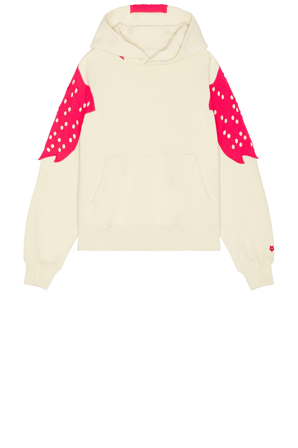 Image 1 of Kiko Kostadinov Perforated Fleece Hoodie in Natural