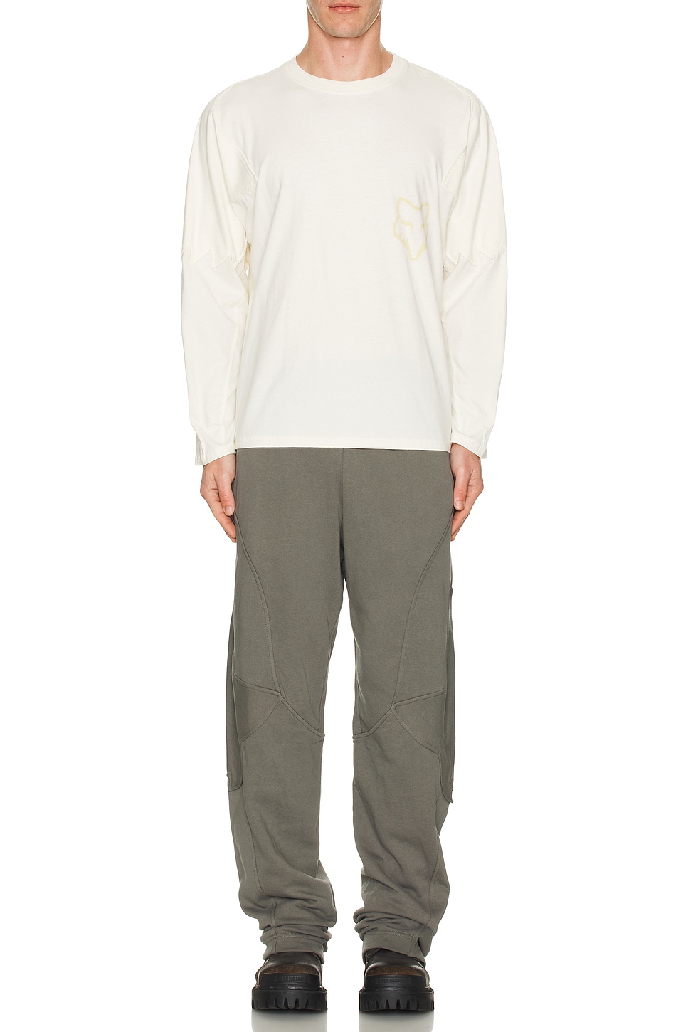 Image 1 of Kiko Kostadinov x Fox Racing Fleece Pants in Dark Stone