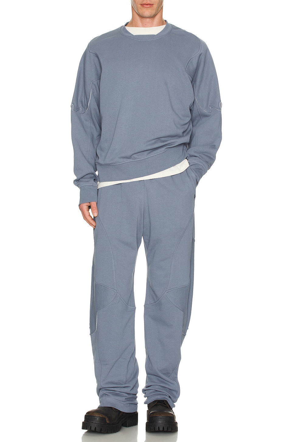 Image 1 of Kiko Kostadinov x Fox Racing Fleece Pants in Dark Vintage