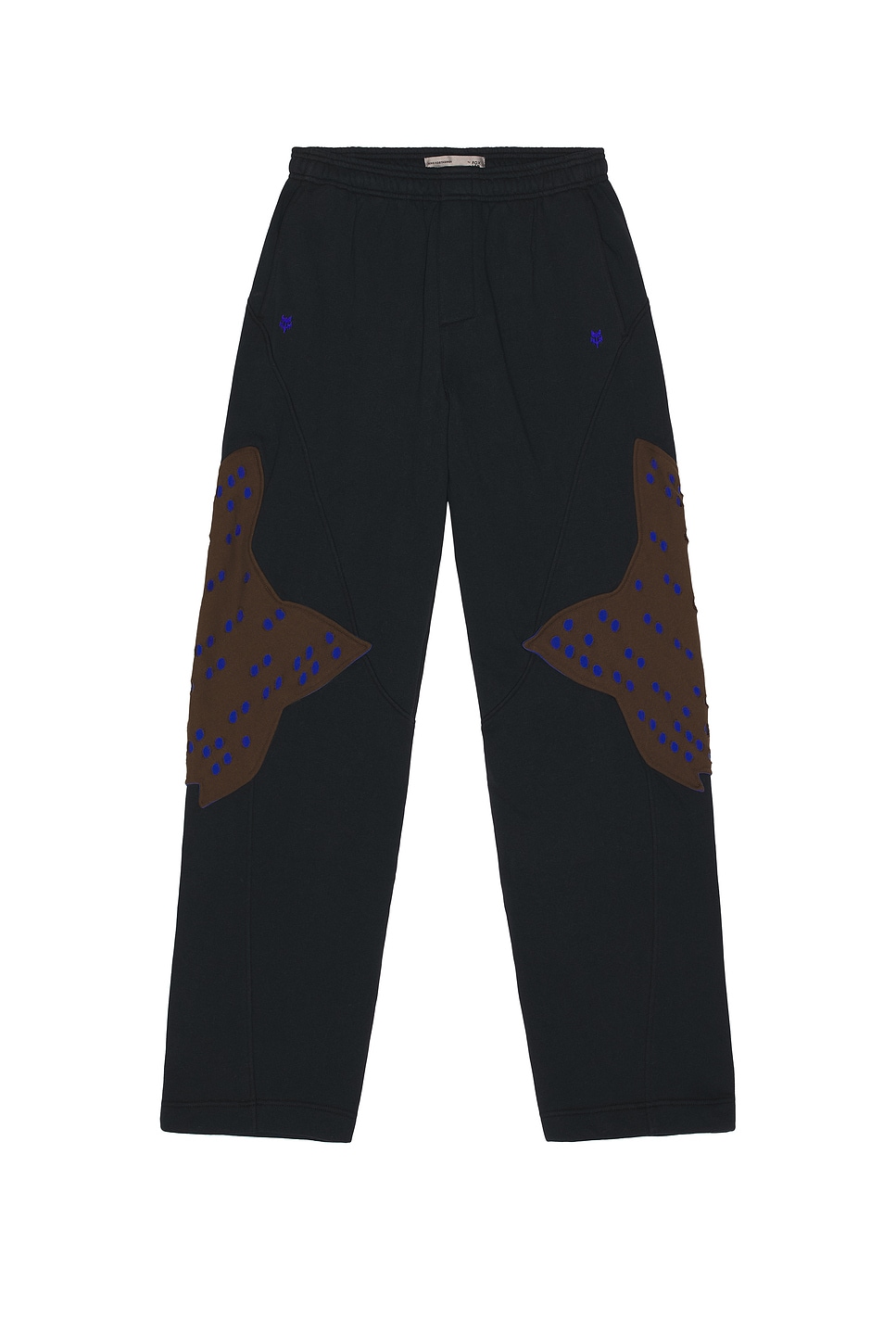 Image 1 of Kiko Kostadinov Perforated Fleece Jogger in Black Rinse
