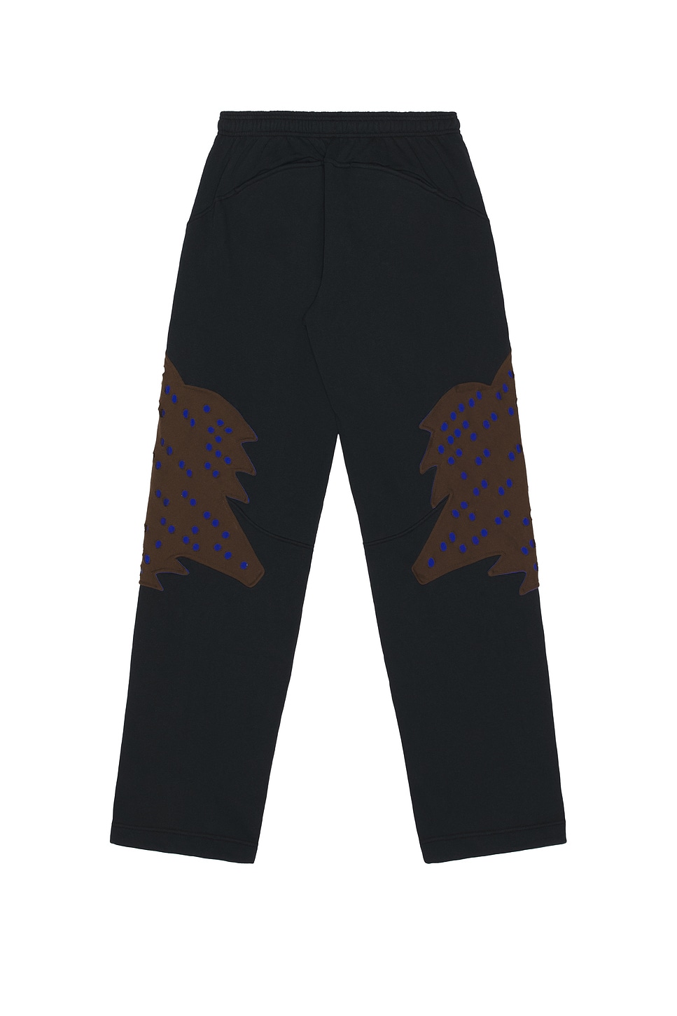 Kiko Kostadinov Perforated Fleece Jogger In Blue