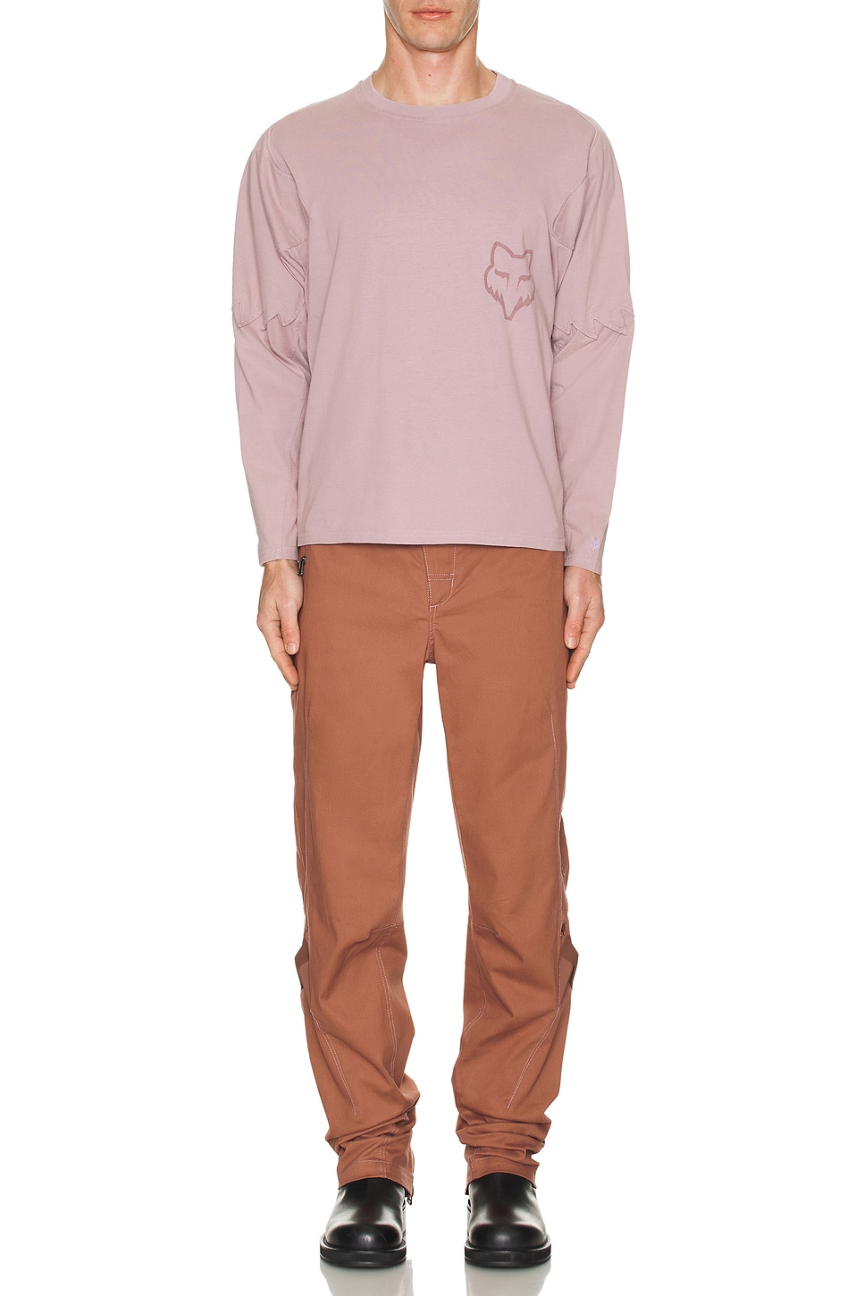 Image 1 of Kiko Kostadinov x Fox Racing Long Sleeve Tee Shirt in Smoke
