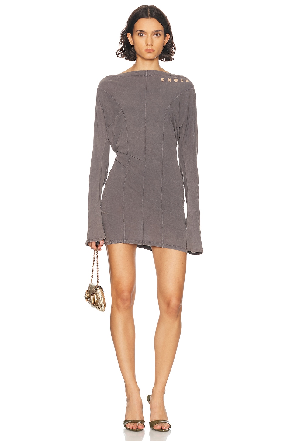 Ace Long Sleeve Dress in Grey