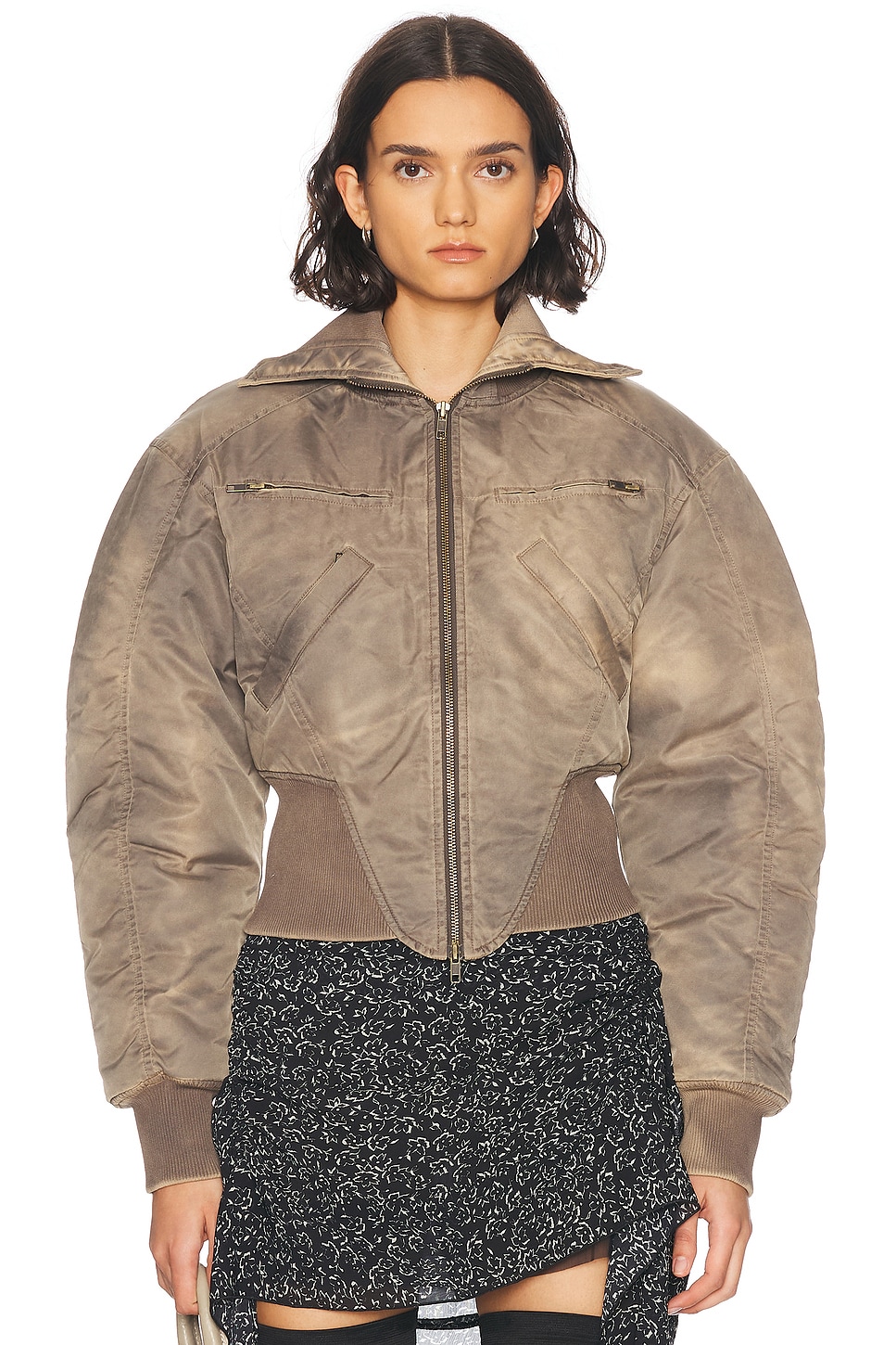 M-Claw Bomber Jacket in Brown