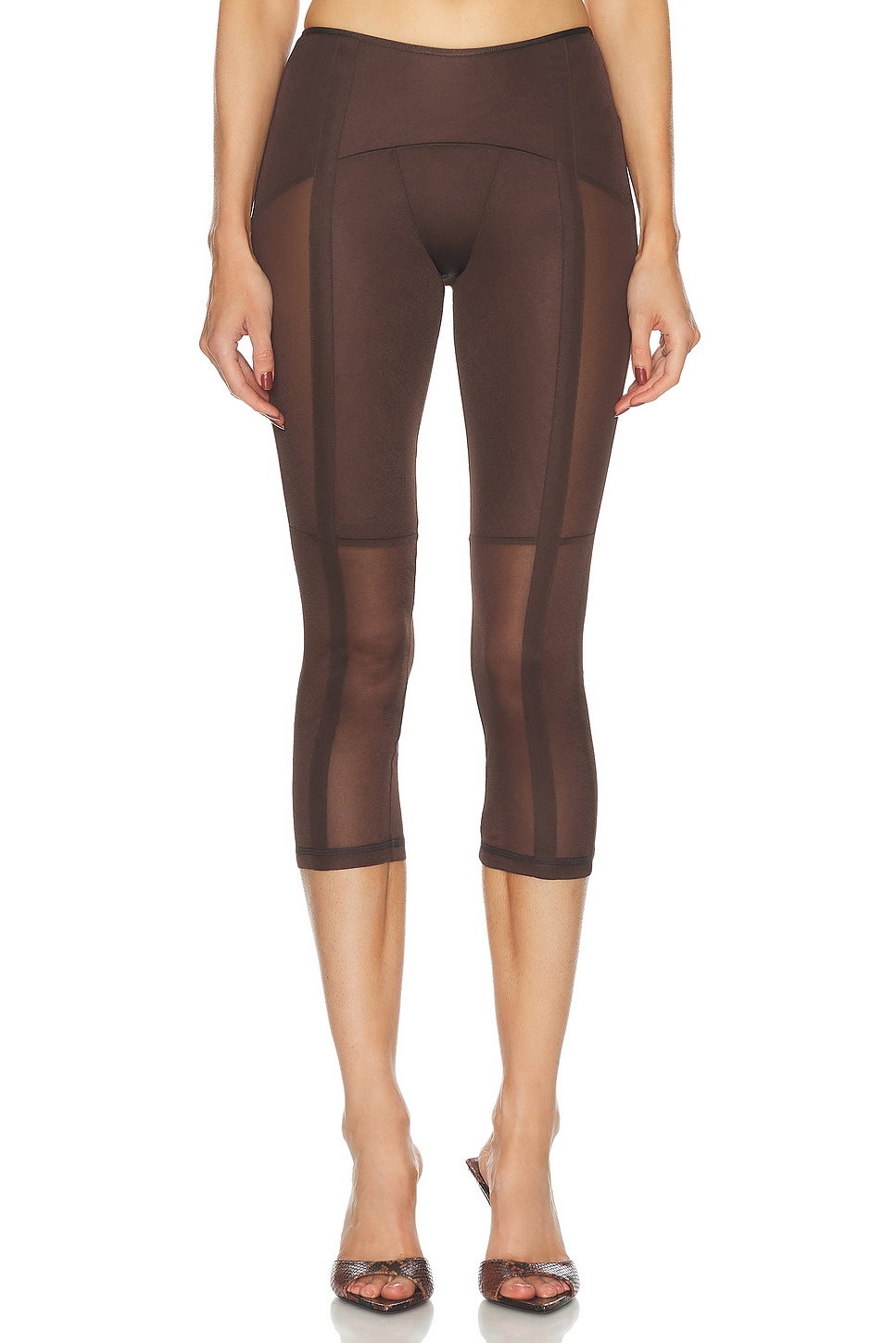 Grace Capri Legging in Brown