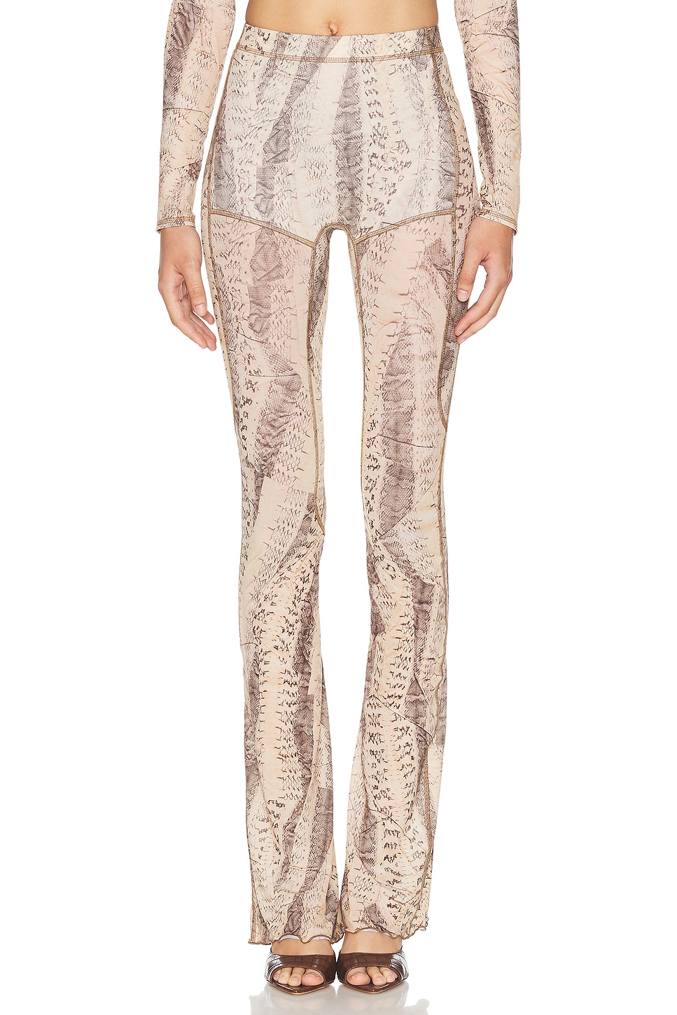 Image 1 of KNWLS For Fwrd Halcyon Legging in Crushed Snakeskin