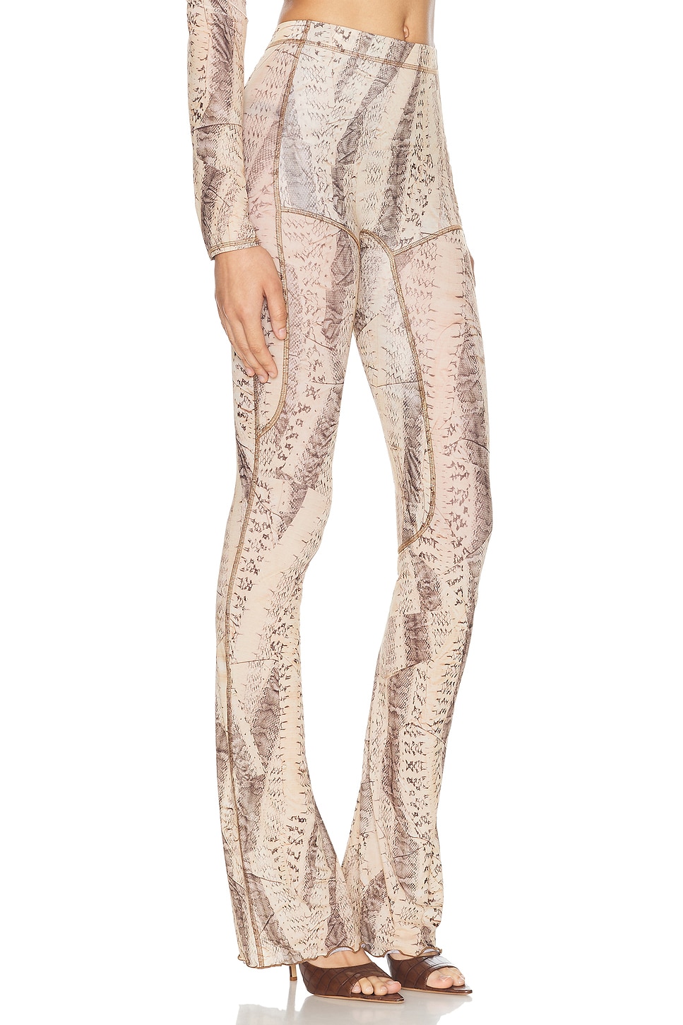 Shop Knwls For Fwrd Halcyon Legging In Crushed Snakeskin