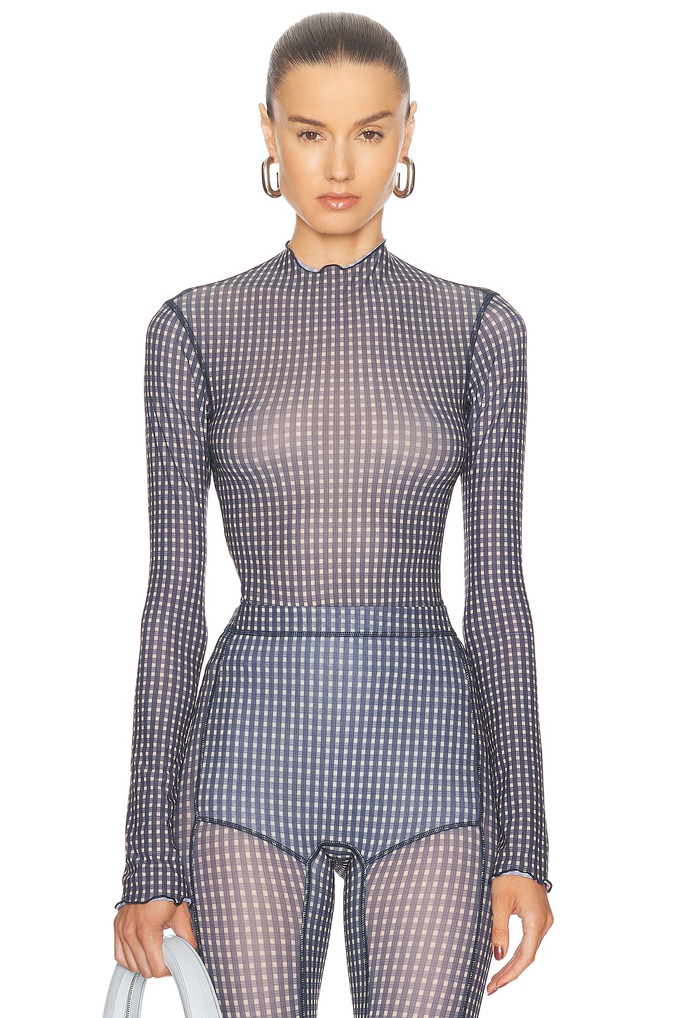 Shop Knwls Halcyon Top In Mini Check