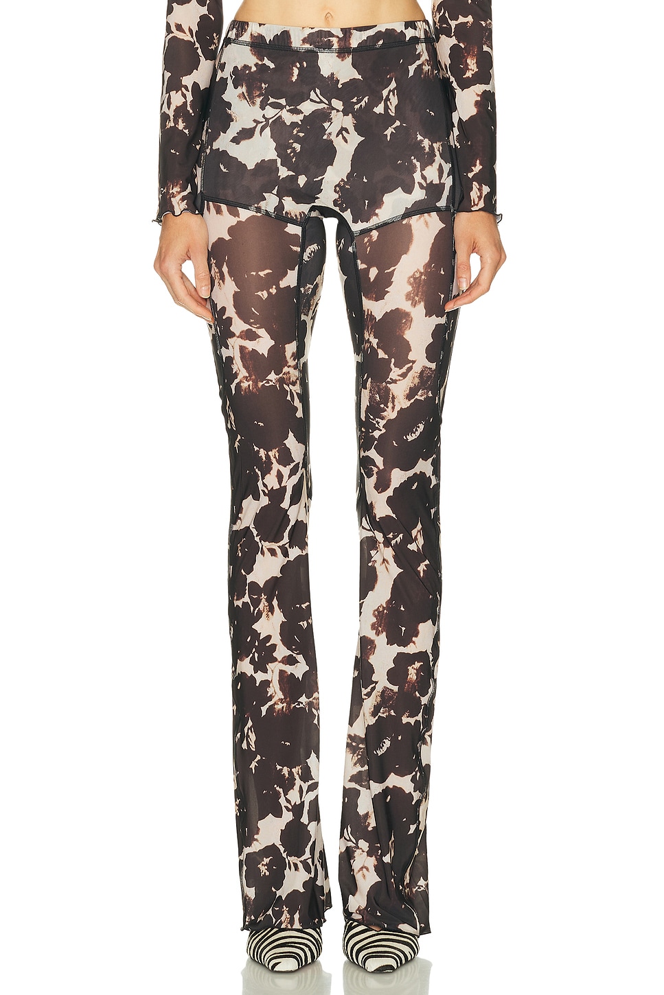 Knwls Halcyon Flare Legging In Pink