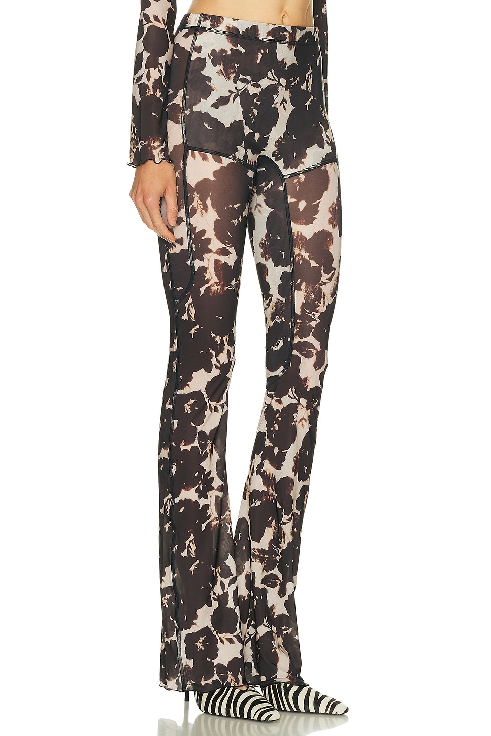 Knwls Halcyon Flare Legging In Pink