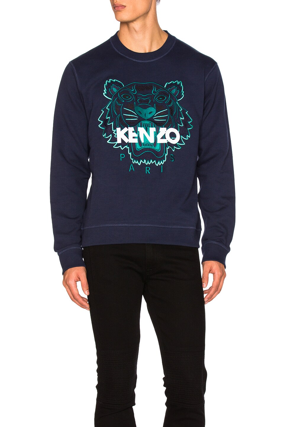 Image 1 of Kenzo Tiger Sweatshirt in Navy