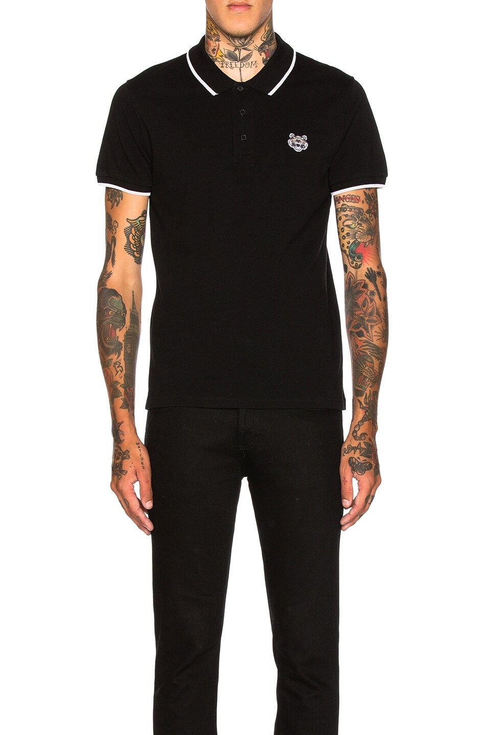 Image 1 of Kenzo K Fit Polo in Black