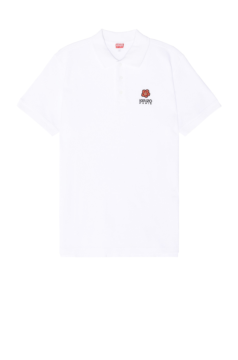 Image 1 of Kenzo Boke Flower Crest Classic Polo in White