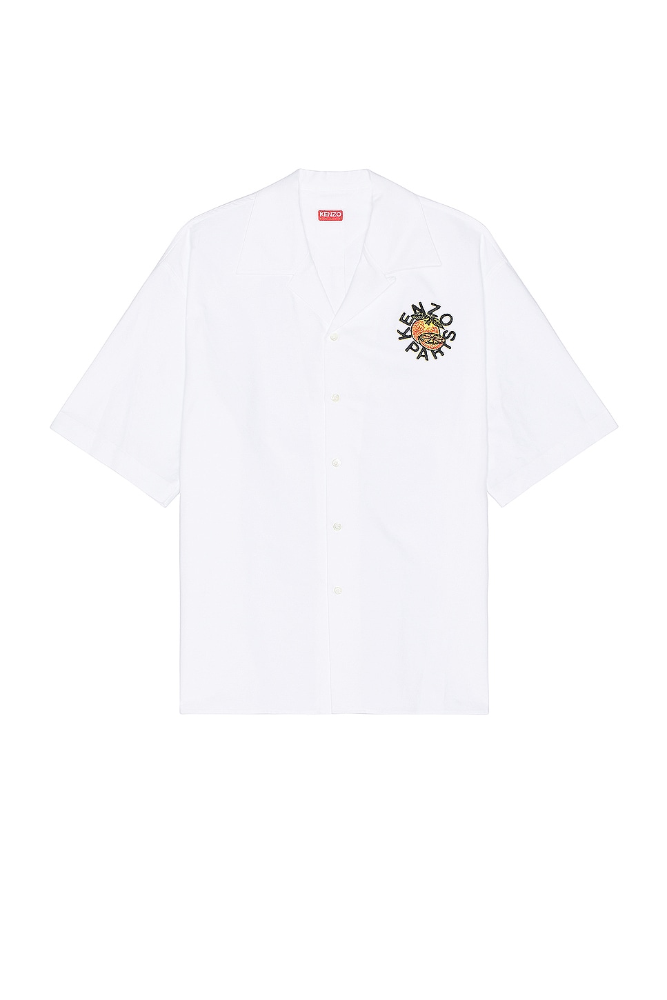 Image 1 of Kenzo Orange Shirt in White