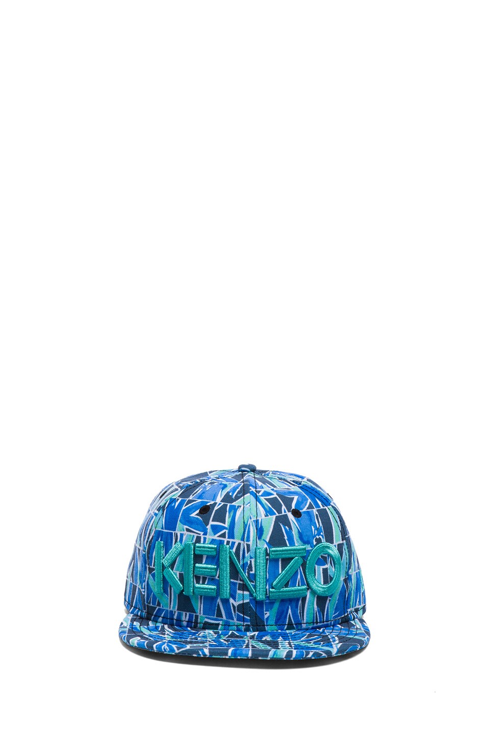 Image 1 of Kenzo x New Era Block Flower Hat in Blue Multi