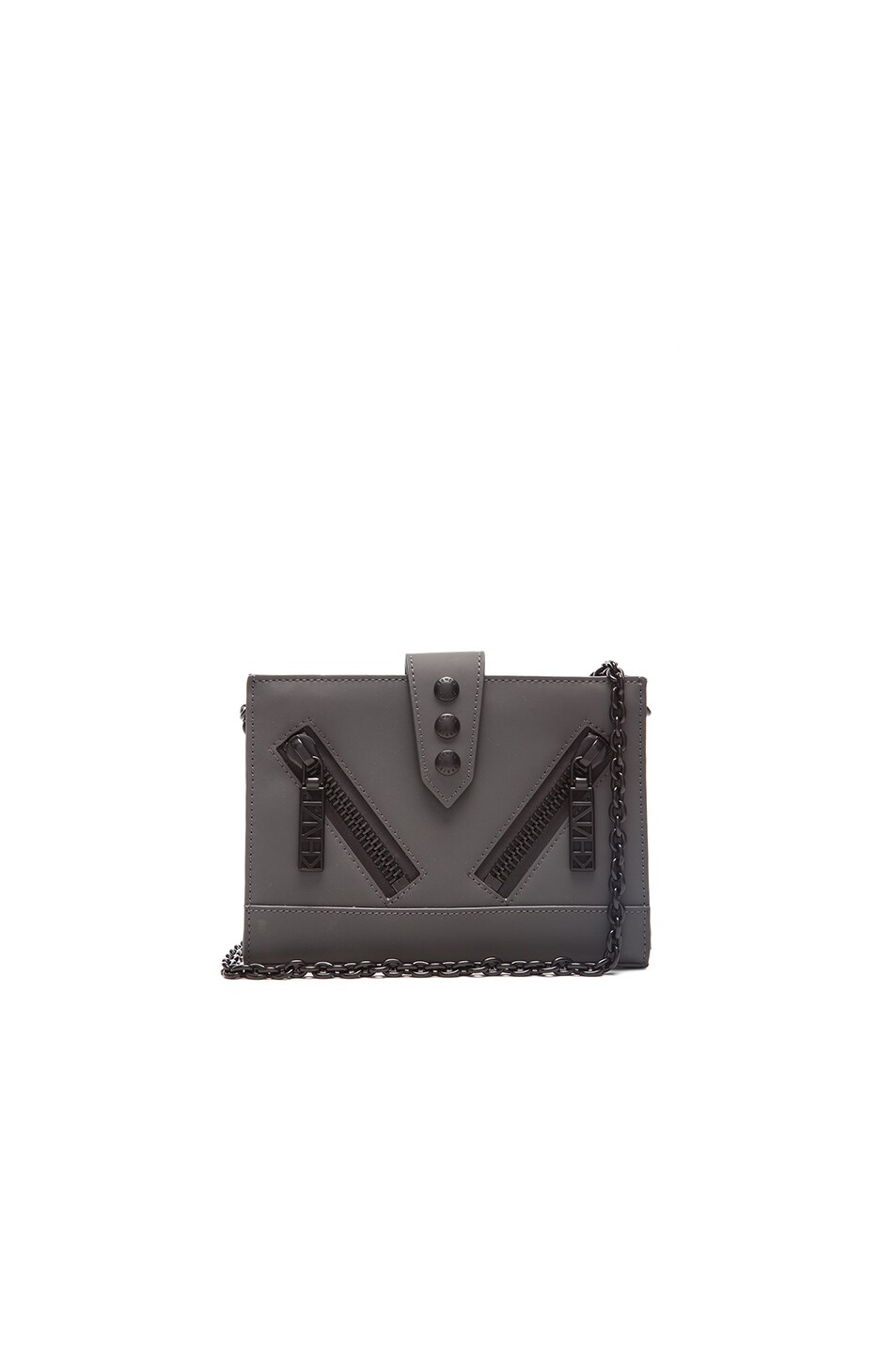 Kenzo Kalifornia Wallet on Chain in Anthracite FWRD