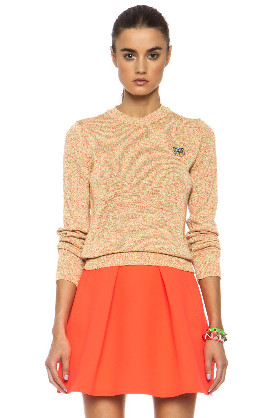 Image 1 of Kenzo Tiger Crest Knit Sweater in Lunar Rock