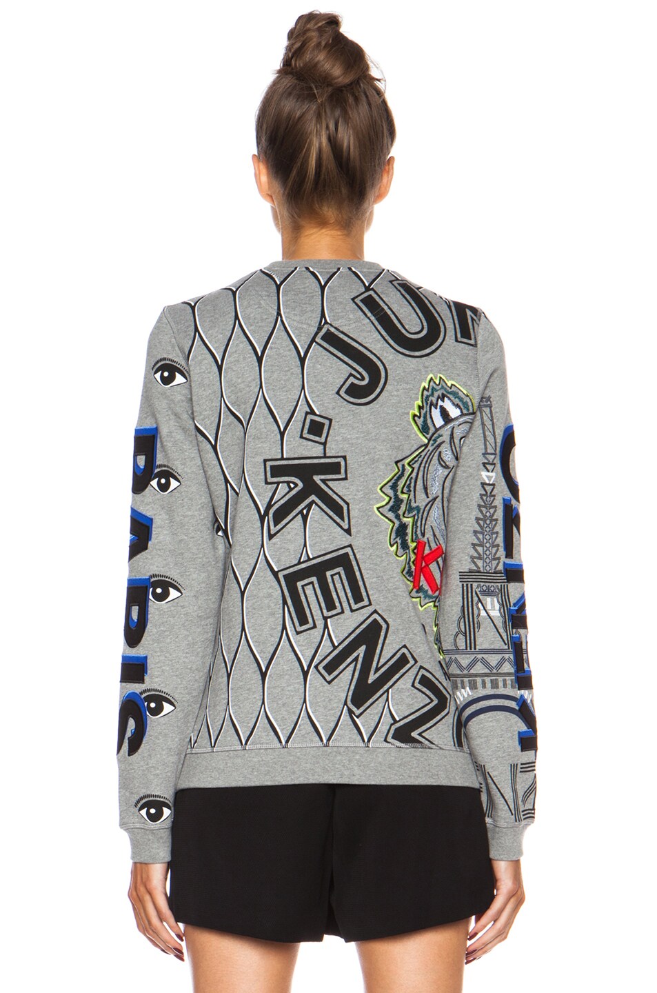 Kenzo Graphic Sweatshirt in Dark Grey | FWRD