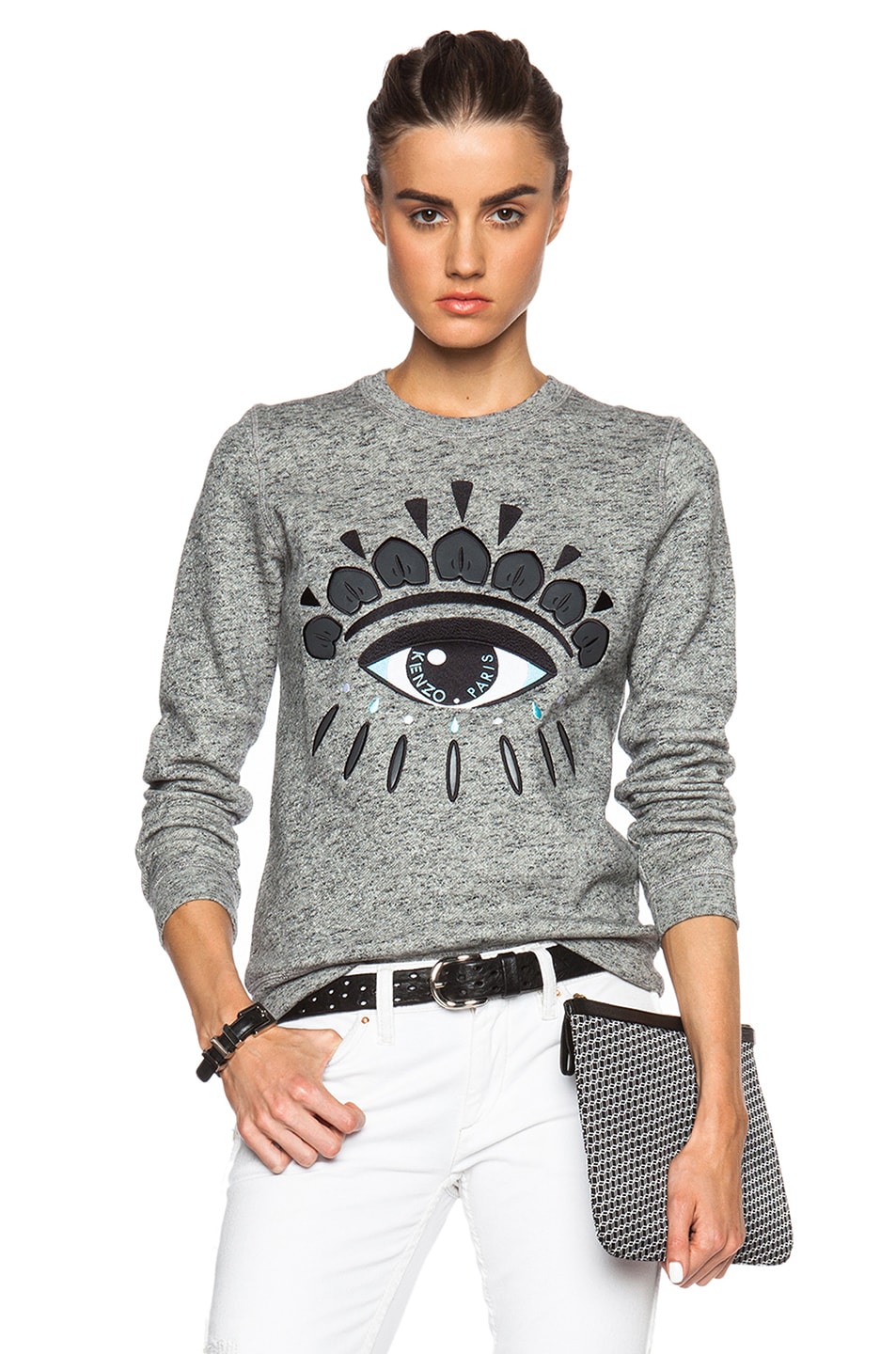 Image 1 of Kenzo Eye Sweatshirt in Dark Grey Melange