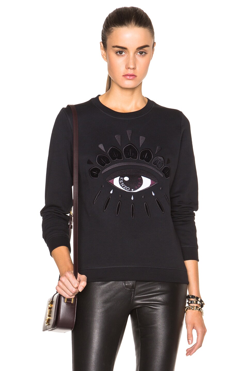 Image 1 of Kenzo Eye Icons Sweatshirt in Black