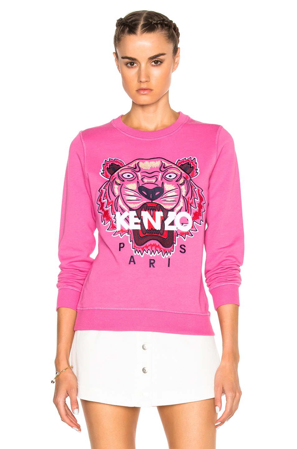 Image 1 of Kenzo Tiger Sweatshirt in Begonia