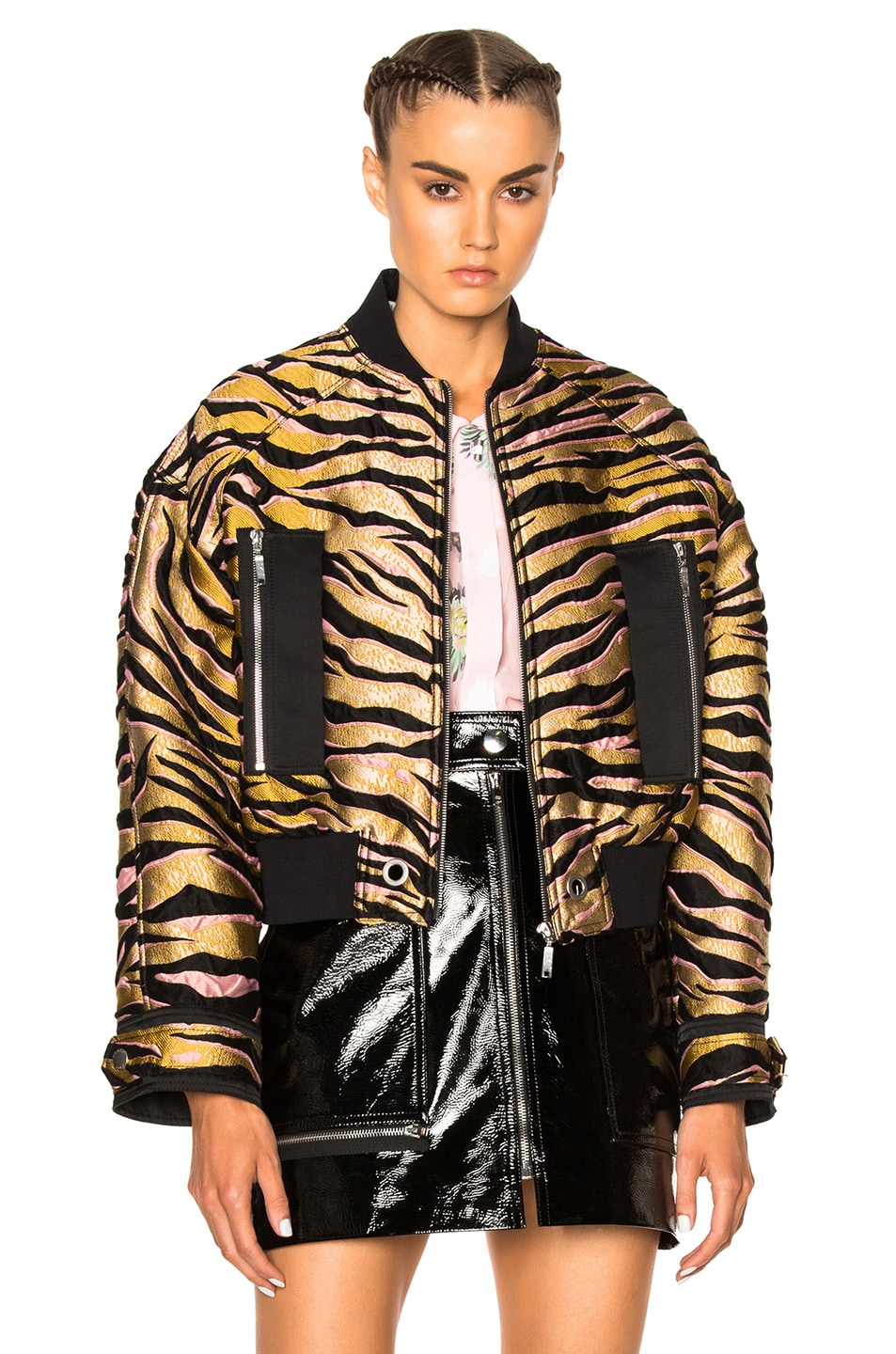Image 1 of Kenzo Tiger Stripes Jacket in Beige