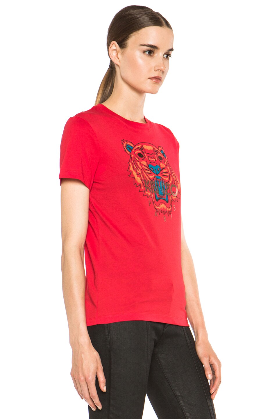 Kenzo Tiger Graphic T Shirt in Rouge Moyen | FWRD