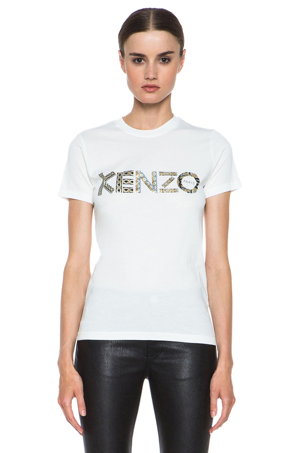Image 1 of Kenzo Logo Printed Tee in White