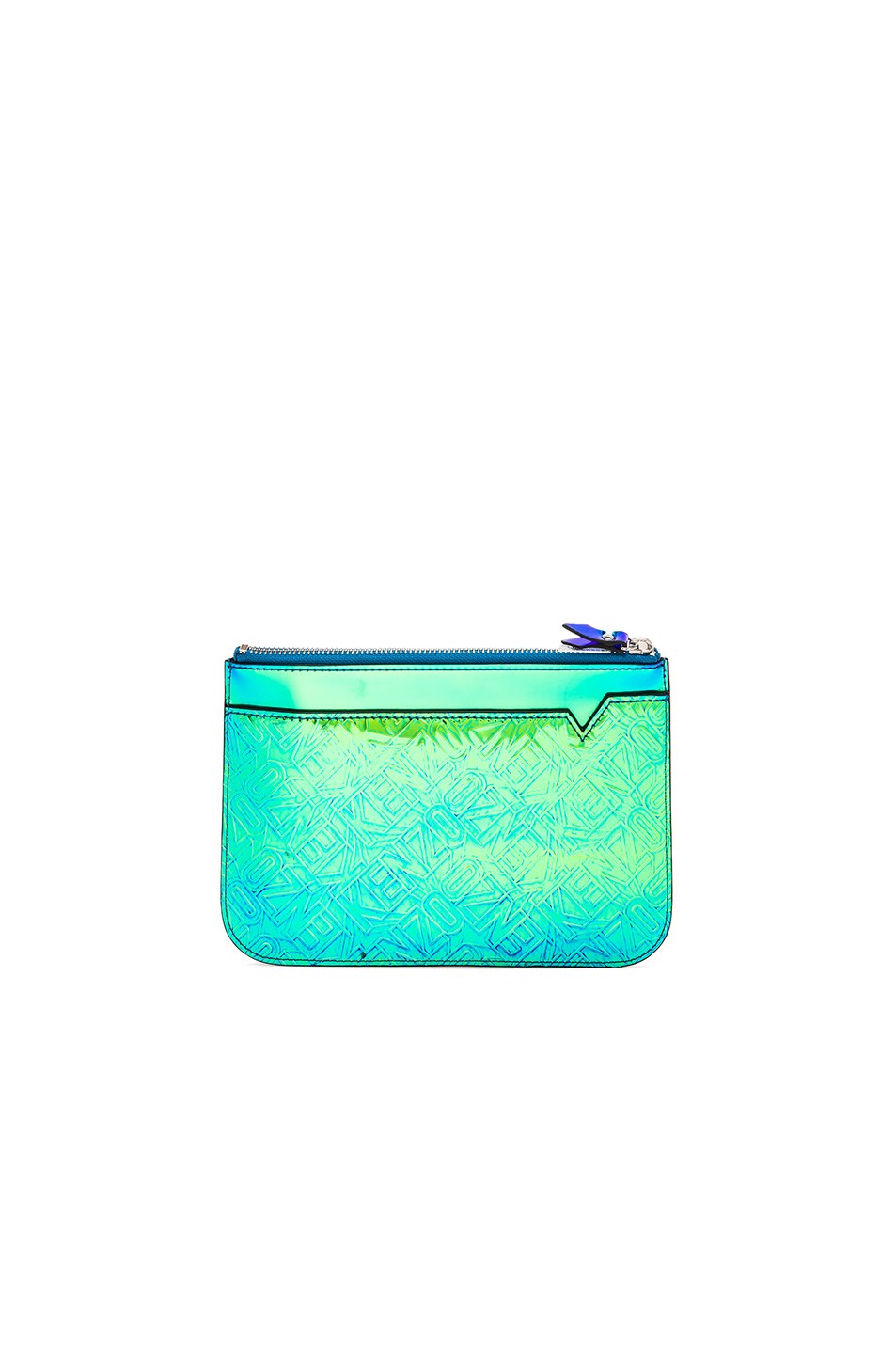 Image 1 of Kenzo Iridescent Flying Logo Pouch in Cobalt