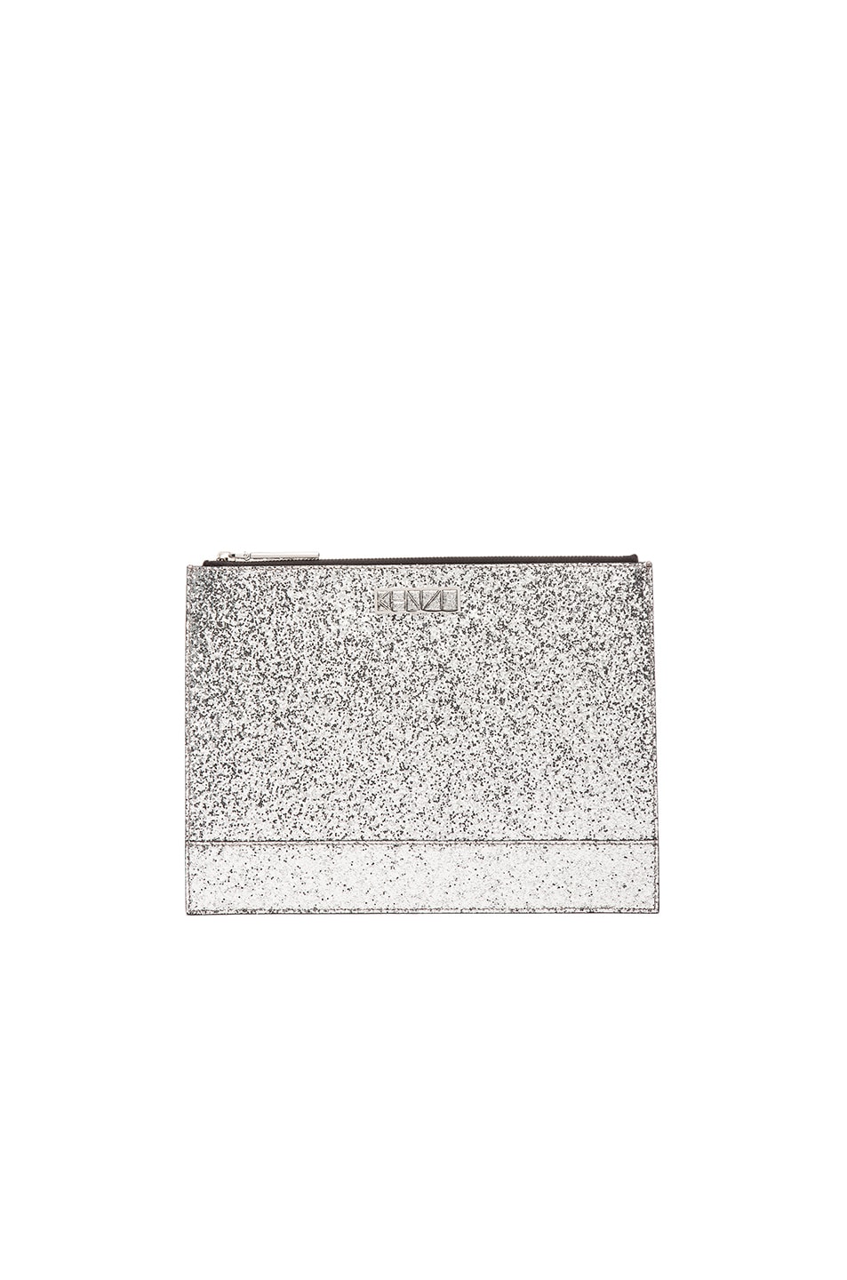 Image 1 of Kenzo Glitter Pouch in Argent