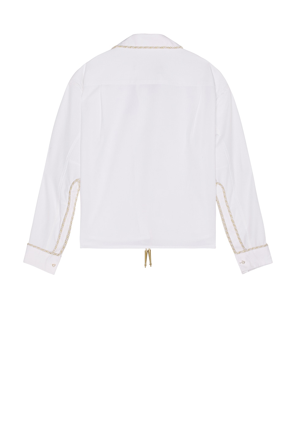 Kody Phillips Embellished Long Sleeve Lasso Shirt In White