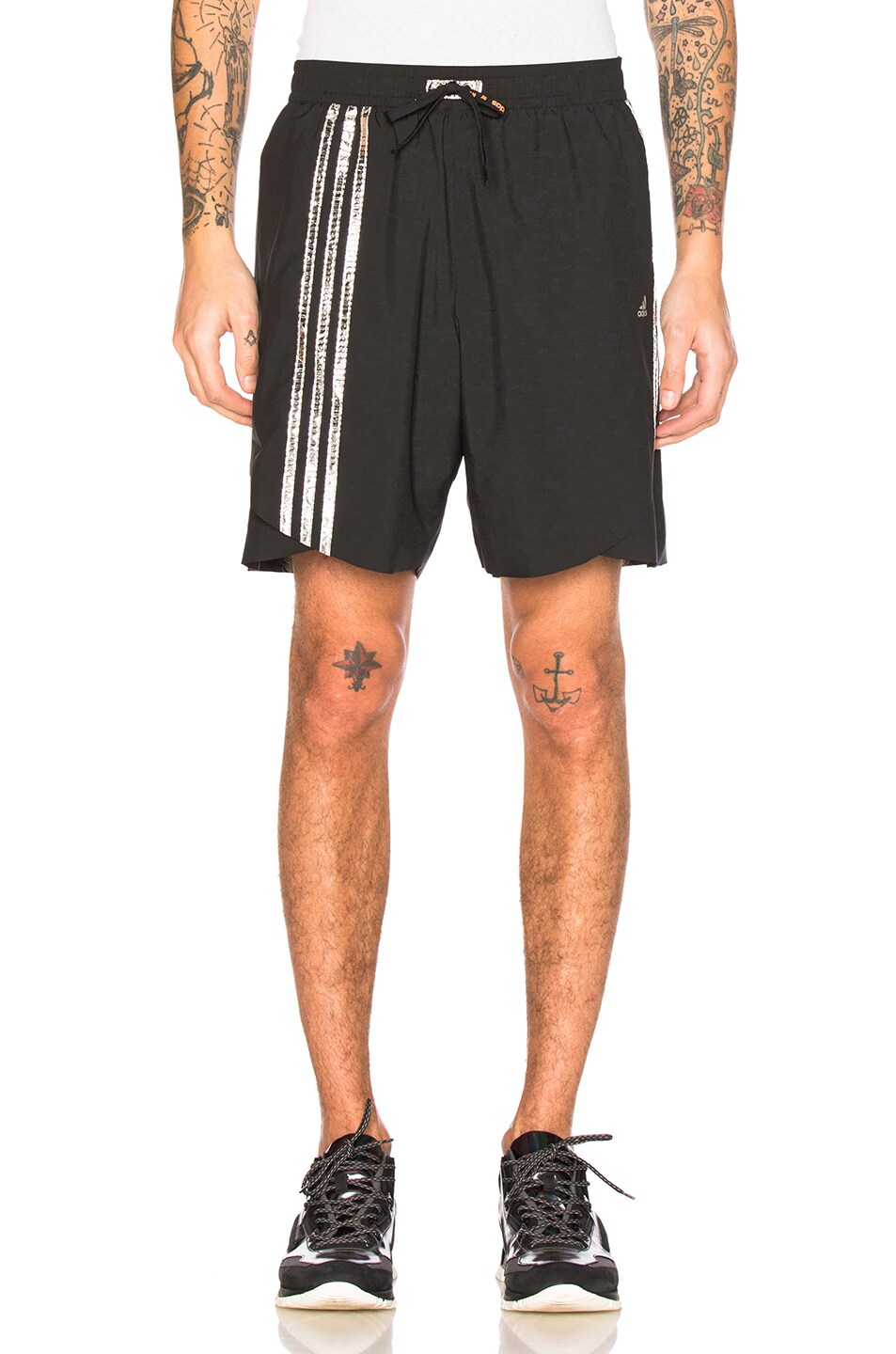 Image 1 of kolor x Adidas Track Shorts in Black