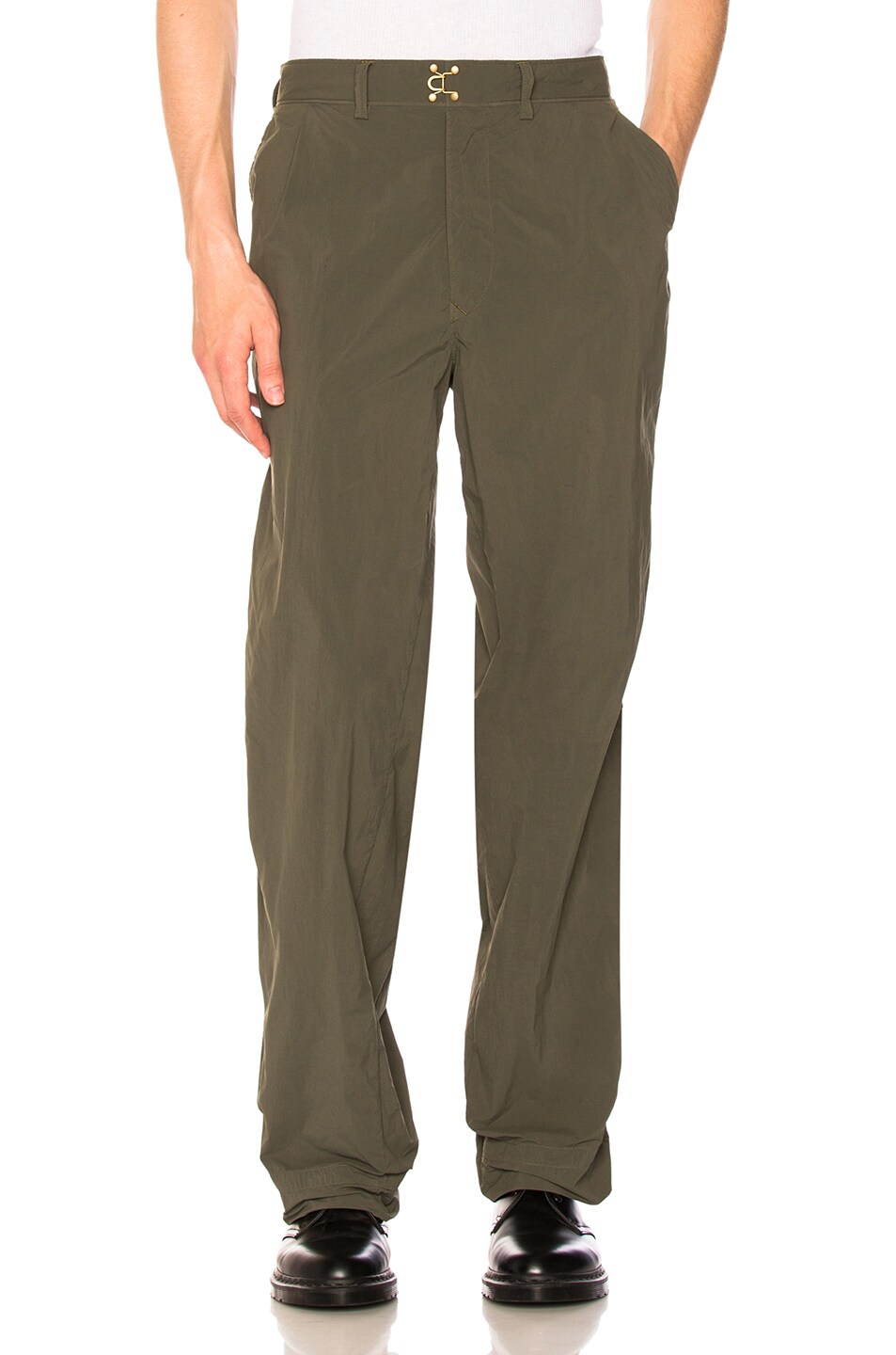 Image 1 of kolor Trousers in Sage Green