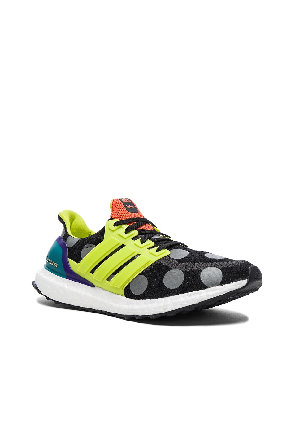 Image 1 of kolor x Adidas Ultra Boost in Core Black & Solar Green